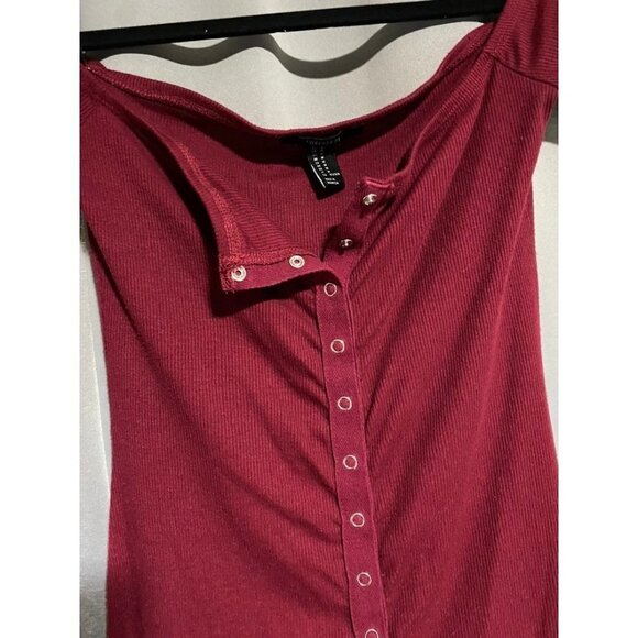 Forever 21 button down fitted dress medium - Picture 4 of 5